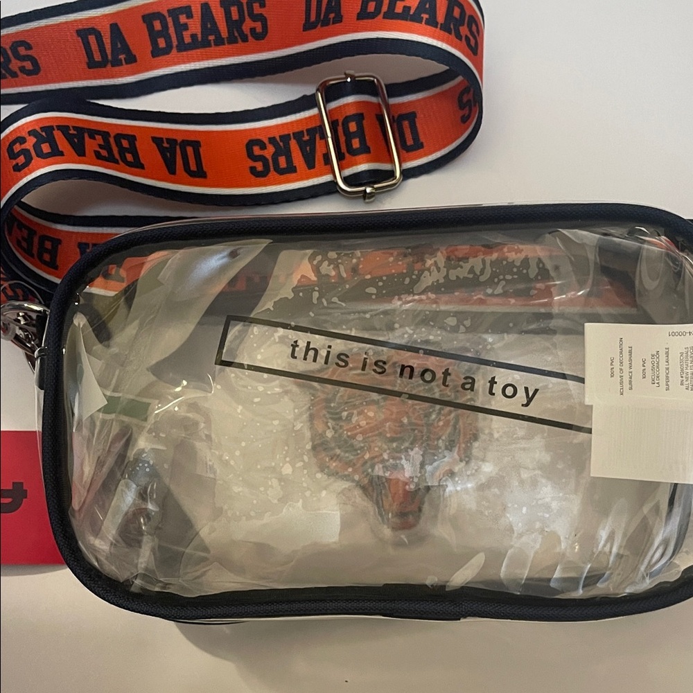 NFL Chicago Bears Embroidered Clear Stadium Crossbody Bag
FOCO HTF "Da Bears” - Picture 3 of 8